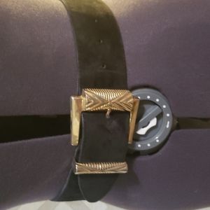 Suede belt